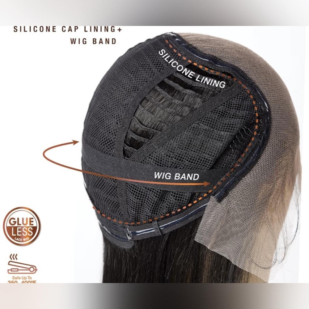 Sensationnel Bare Lace 13x6 Glueless Pre-plucked Dark Brown Long Wavy Wig - Picture 6 of 14